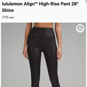 lululemon Align™ High-Rise Pant 28"
Shine